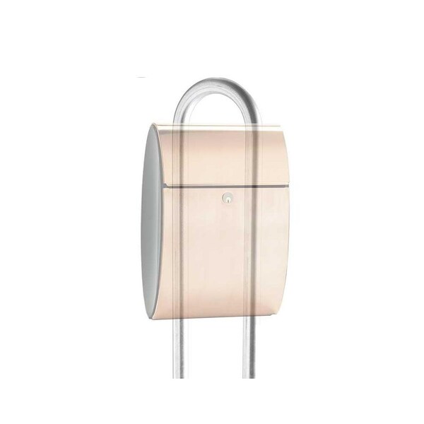 Allux Series Mailboxes Allux Stand Post in Silver (Galvanized) color